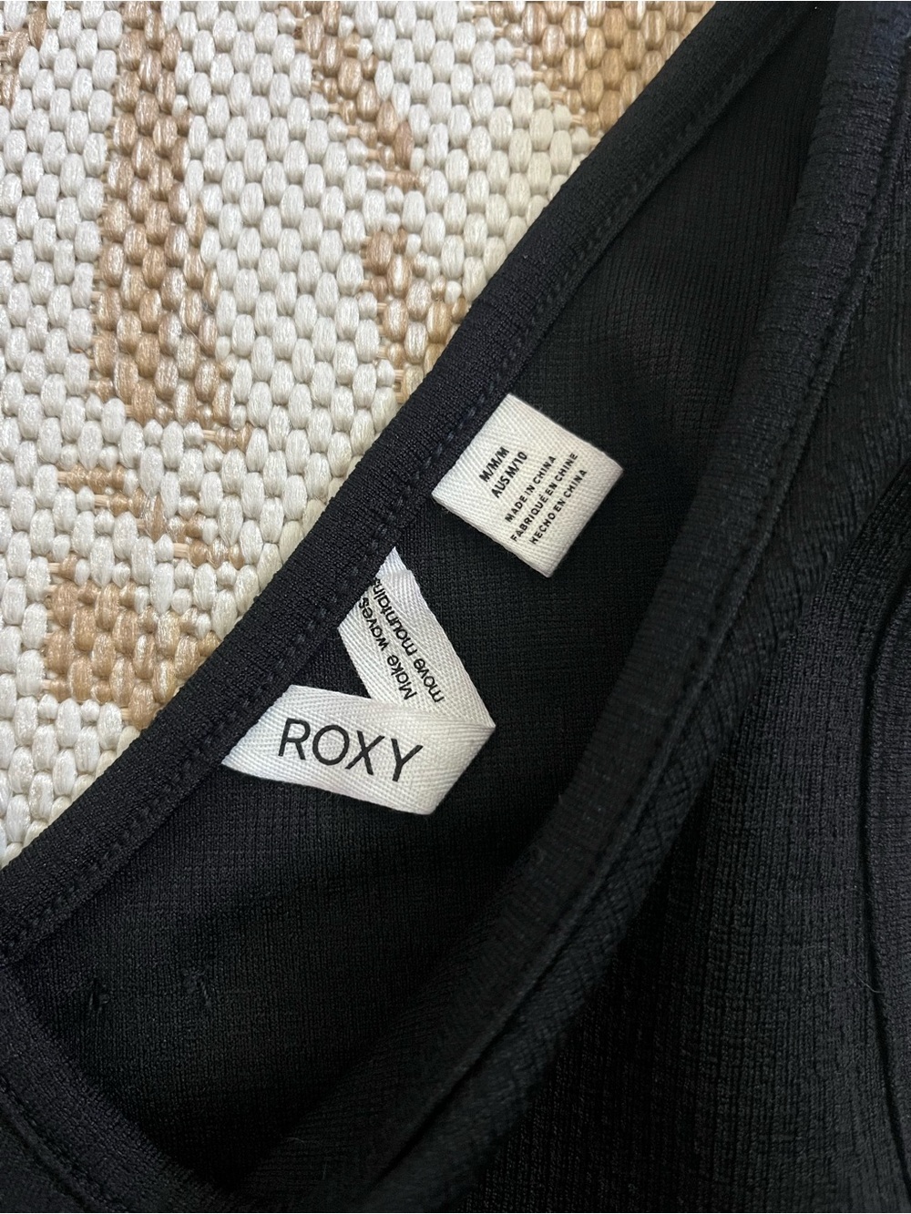NWT! Roxy Black Cut-Out Midi Dress M - Picture 5 of 10